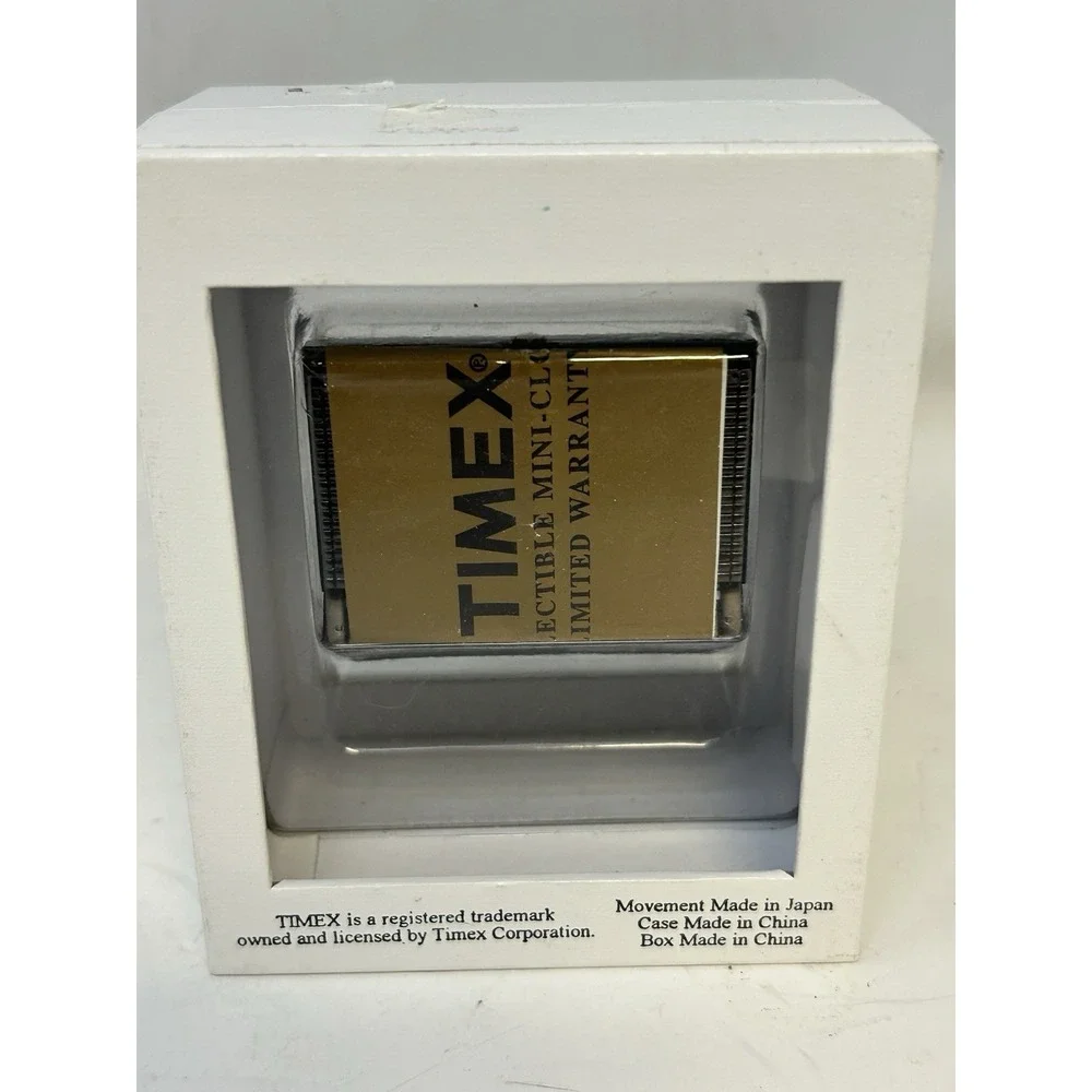 Vintage 80s 90s TIMEX Mini Collectibles Quartz‎ Clock Laptop